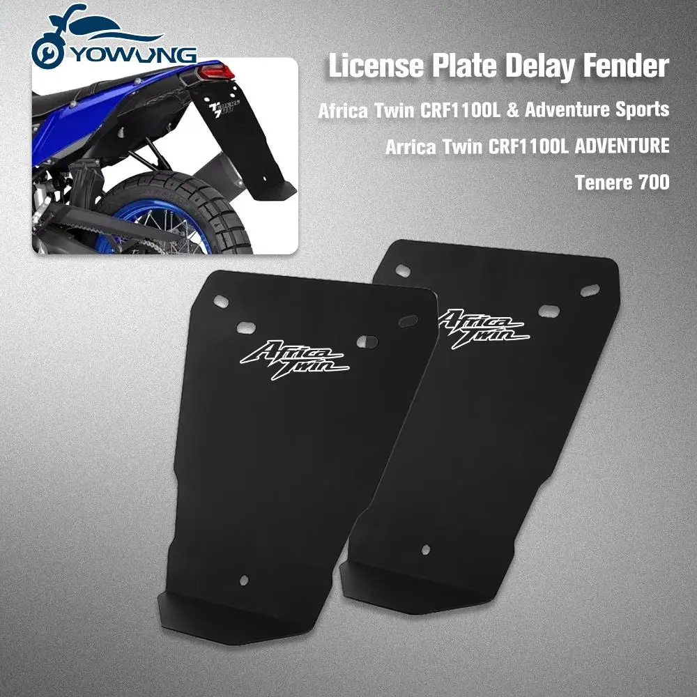 

License plate delay fender Mudguard For Honda Africa Twin CRF1100L CRF 1100 L Adventure Sports 2019 2020 2021 CRF1100L ADVENTURE