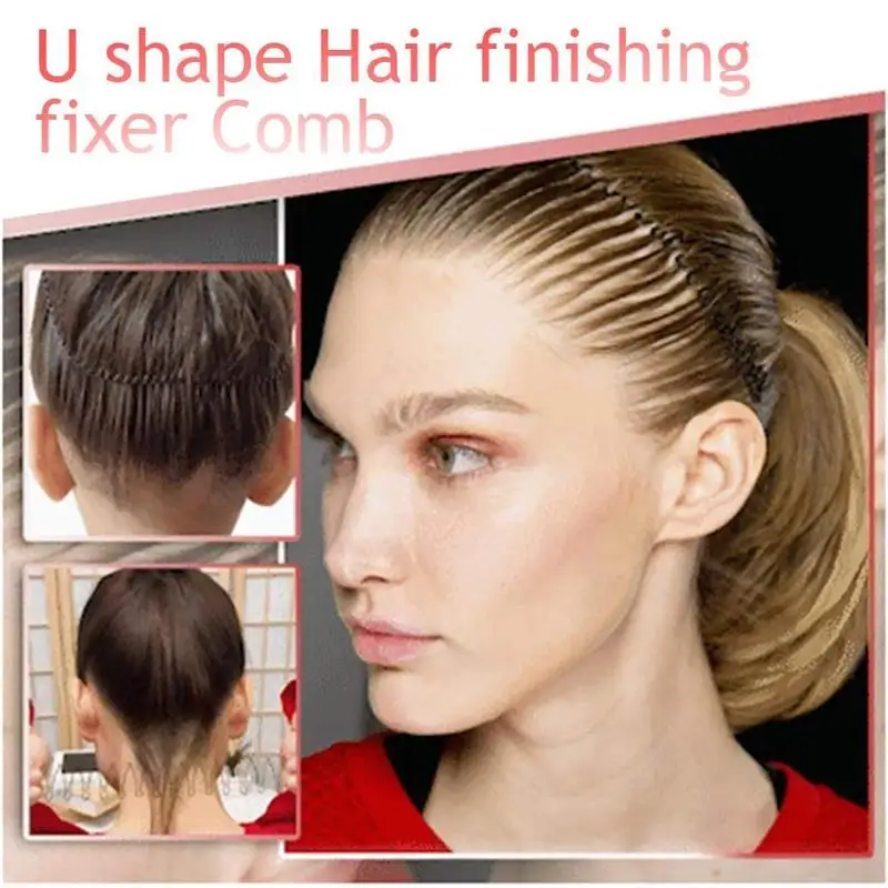 

U Shape Hair Finishing Fixer Comb Bobby Pins Mini Bangs Holder Styling Tool Women and Girls Hairstyle Hair Accessories