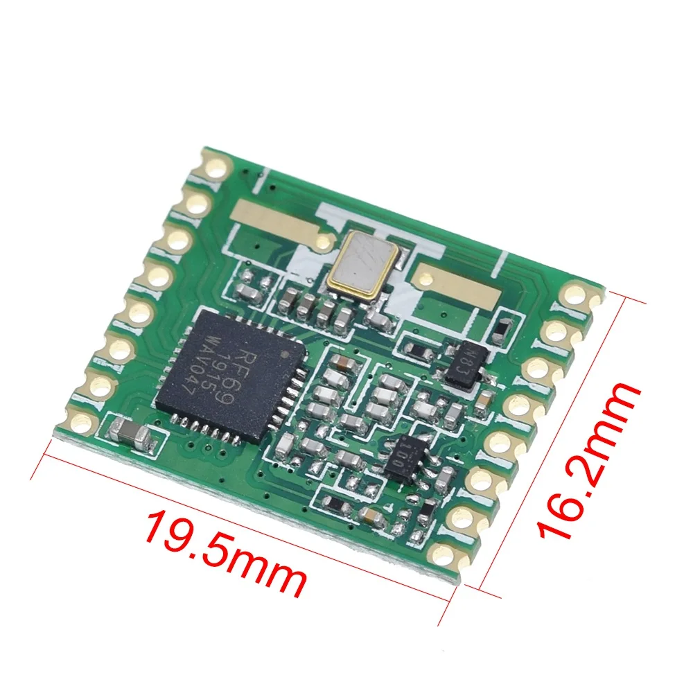 Модуль беспроводного приемопередатчика TZT RFM69HW 868 МГц/433 МГц/915 МГц + 20 дБм HopeRF 868S2