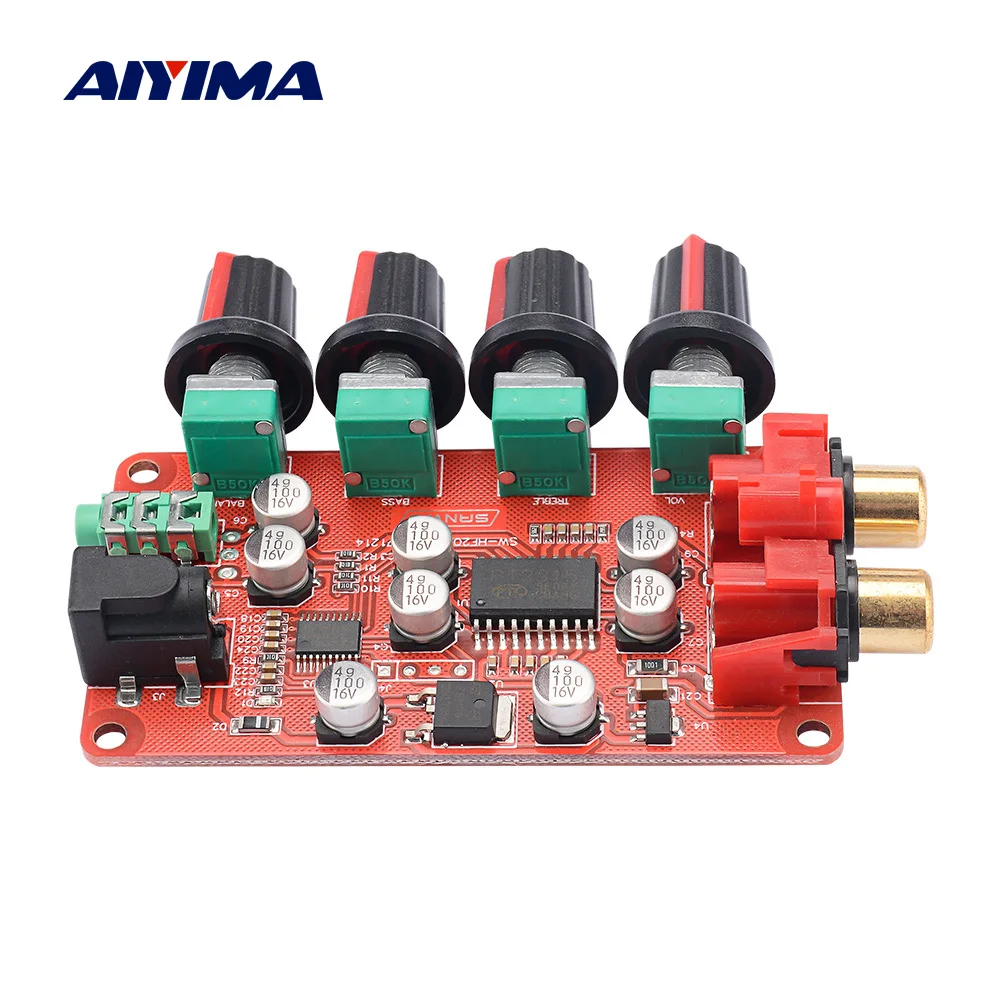 Звуковая плата AIYIMA PT2315E твитер с контролем басов 3 5 мм аудиовыход для наушников