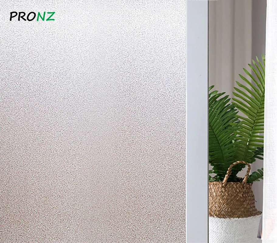 

3D Matte Frosted Window Film Stained Glass Decorative UV Window Sticker Privacy Frosted Self Adhesive Film Window Decal No Glue