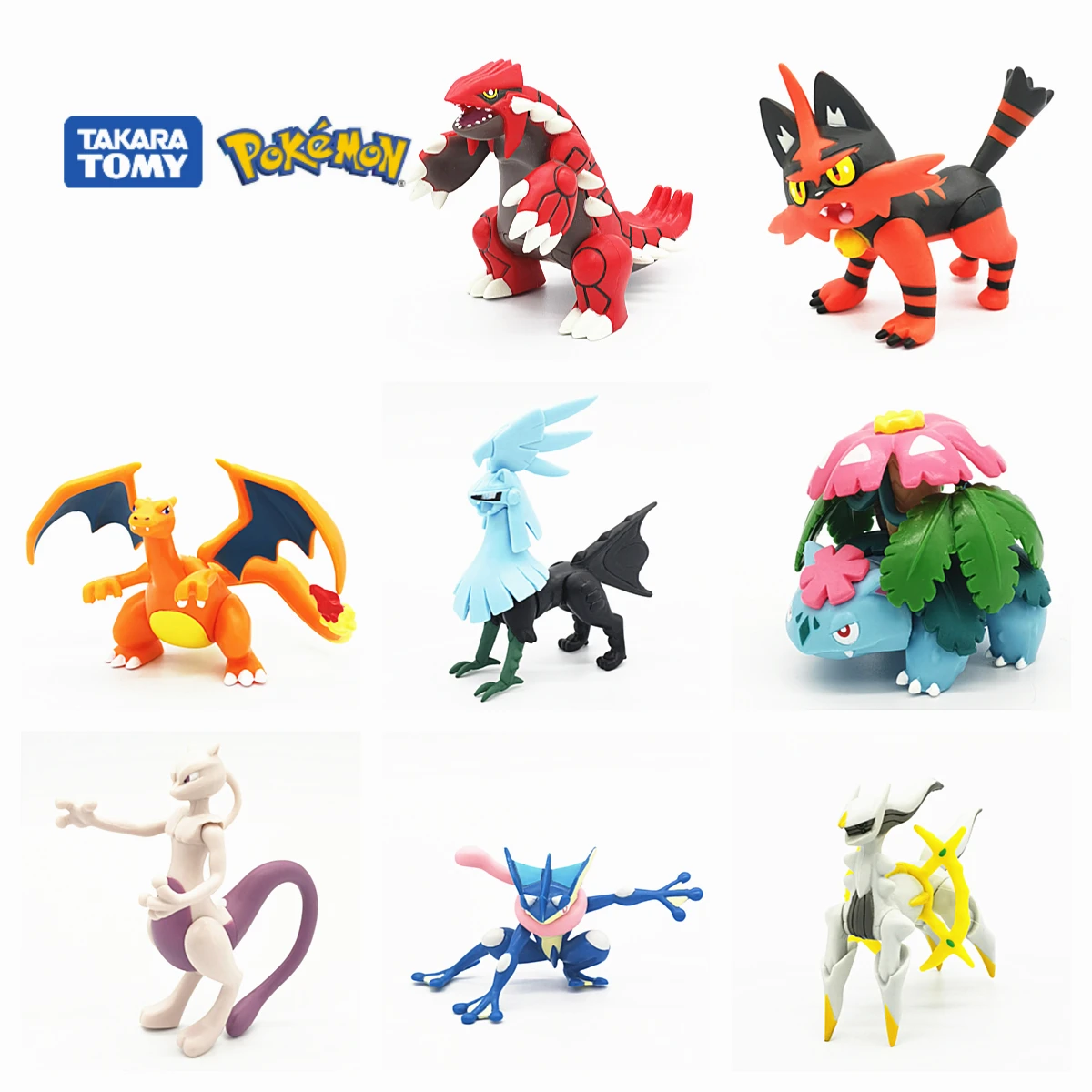 

TOMY Покемон Аниме Бог чудовище большая подвижная фигурка робота игрушка 6-13 см Charizard Greninja Solgaleo Arceus Groudon декоративный подарок