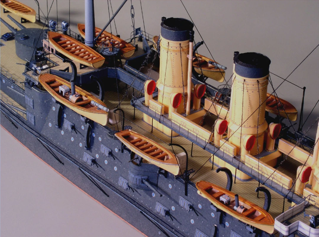 3D Oslabya Battleship Бумажная модель сделай сам 1:250 российский флот ручной работы военный