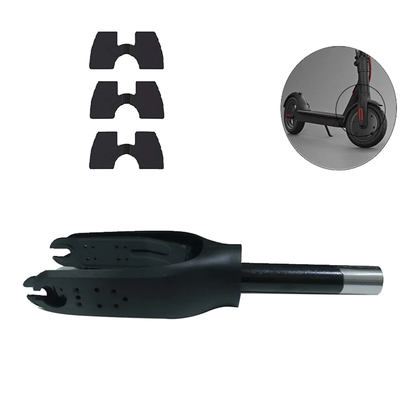 Самокат переднего колеса кронштейн вилка с резиновыми деталями для Xiaomi Mijia M365