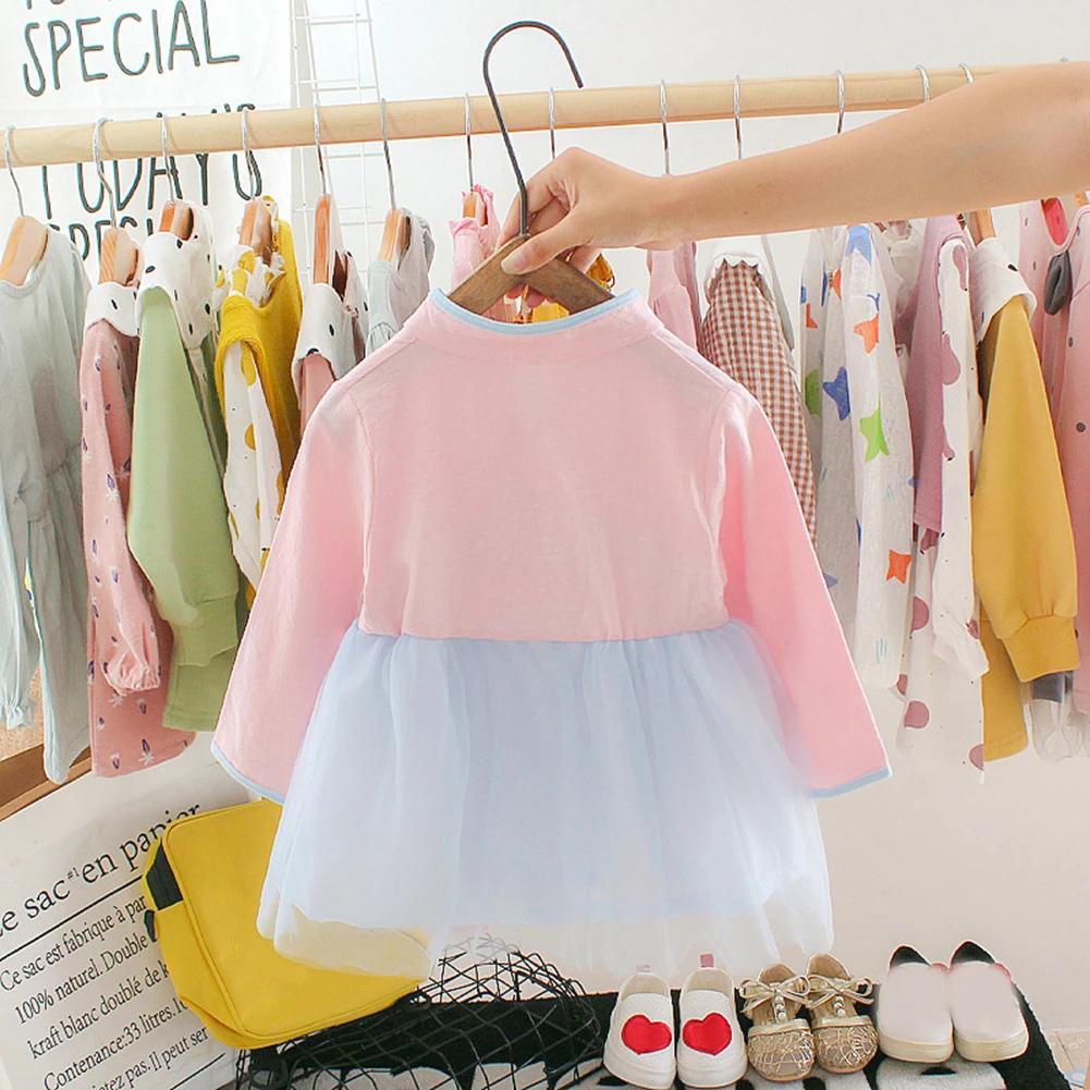 Детское платье с длинным рукавом на возраст 0-24 месяца |