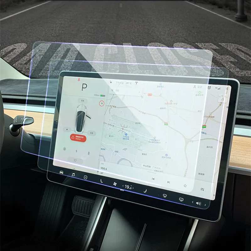 for tesla model 3 y x s central control navigation screen full cover tempered glass screen protector toughened film car interior free global shipping