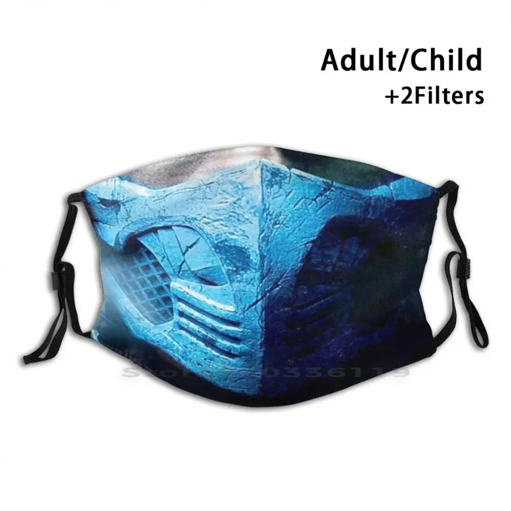 

Mortal Kombat Sub - Zero маска для рта Пылезащитный фильтр смываемая маска для лица дети новости Facemask Social Distancing New Normal