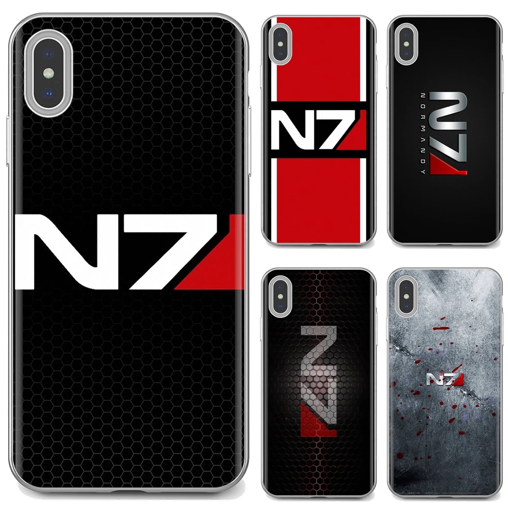 Чехлы-накладки для Huawei Honor 6 6A 7 7X 7A 7C 8 8C 8X 9 9X 10 10i 20 Lite Play Pro с логотипом Mass Effect N7