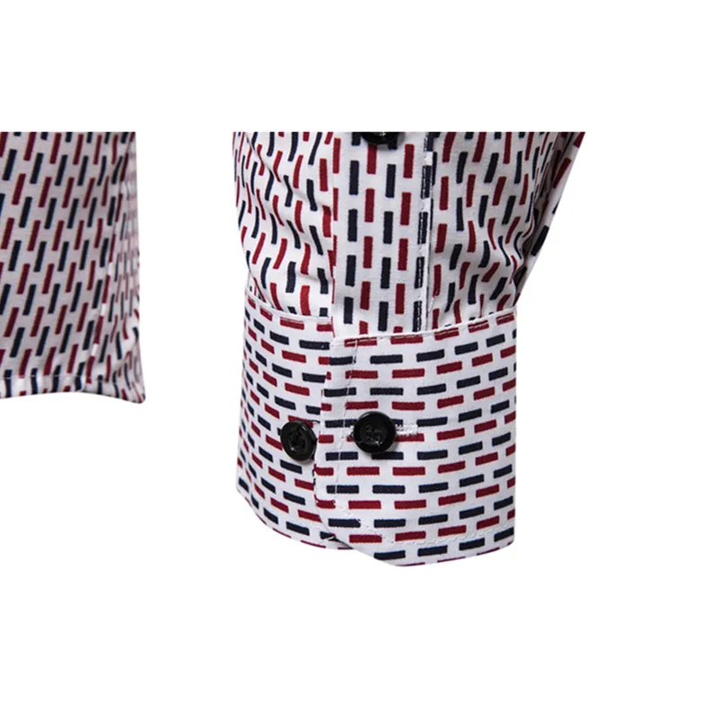 Мужская повседневная Однотонная рубашка с длинными рукавами приталенная