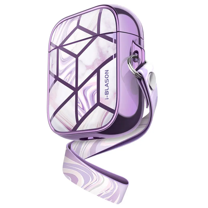 

I-BLASON Cosmo Cover Case Designed For Airpods, 360 Degree Protective Stylish Marble Case Cover Compatiable with AirPods 1st/2nd