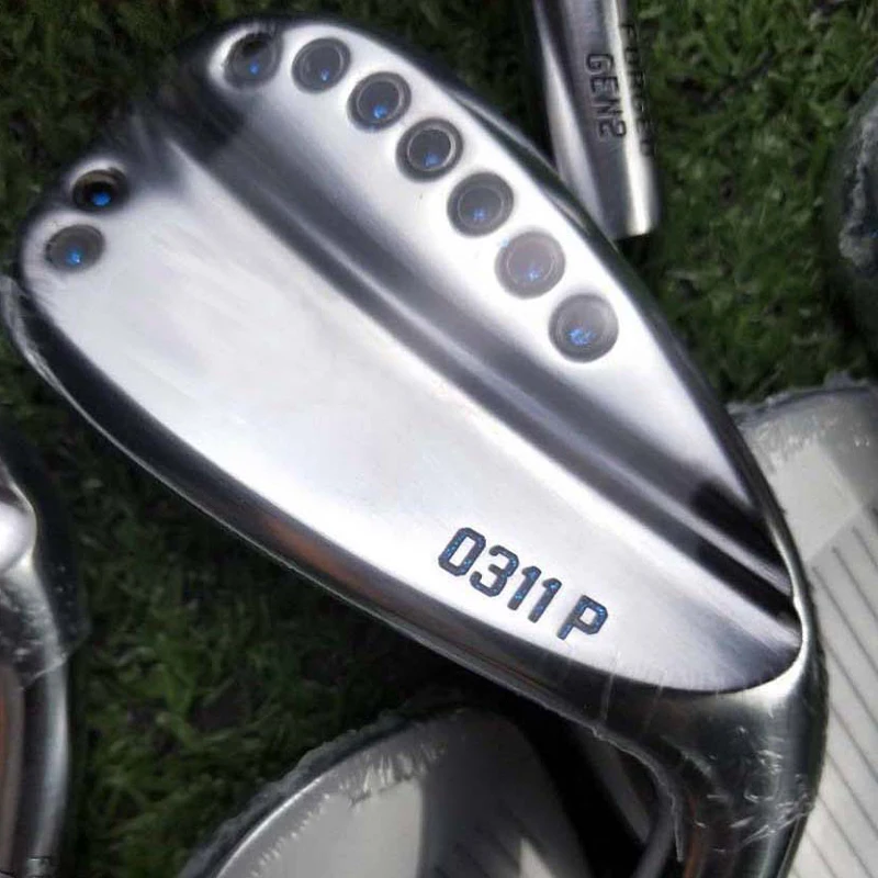 Клюшки для гольфа 113 P gen2 Утюги синие глянцевые краски Кованое железо для гольфа 3-9WG набор из 9 штук R/S отправить головной убор