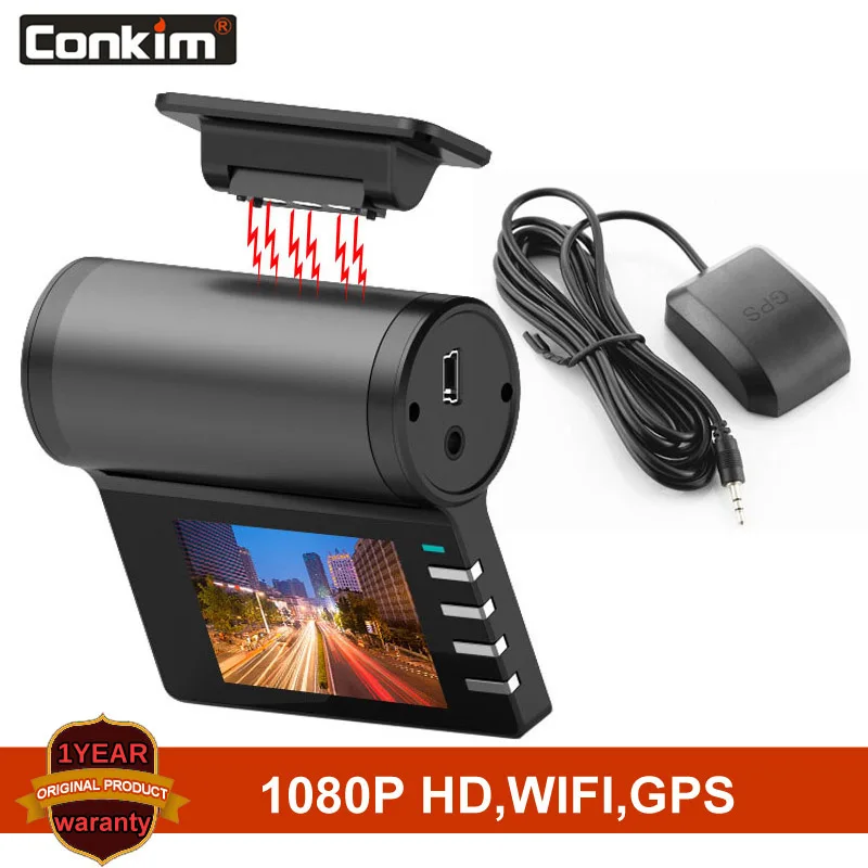 Conkim DVR видеорегистратор G200+ 1080P Full HD Wifi gps камера Автомобильный видеорегистратор Novatek чипы 170 градусов широкоугольный Автомобильный видеорегистратор