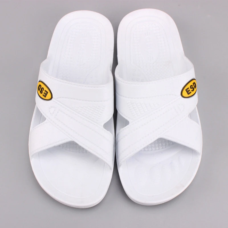 Мужские тапочки защитная обувь антистатические пылезащитные рабочие сандалии