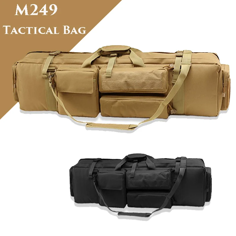 

M249 Tactical Gun Bag 1000D Oxford Hunting Airsoft Rifle Gun Carry Bag Outdoor Sport Heavy Duty Military Gun Holster