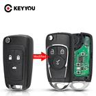 Модифицированный Автомобильный Дистанционный ключ KEYYOU, кнопка 2345 для Chevrolet Malibu Cruze Aveo Spark Sail 315433 МГц, сигнализация флип-брелок, чип ID46