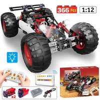 moc technical rc car led building blocks city app remote control programming off road racing vehicle brick toys for boys