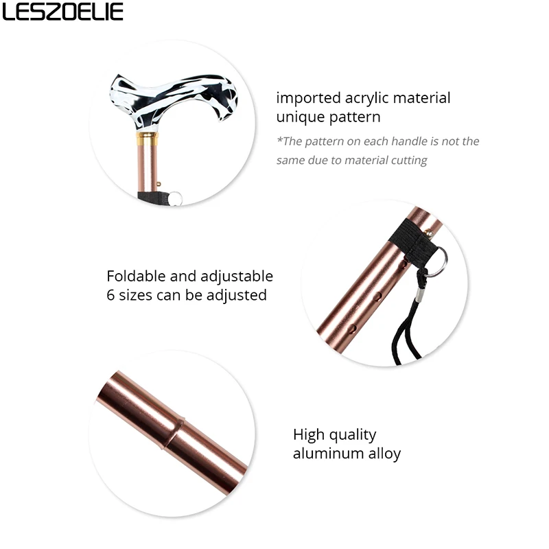 Регулируемая трость трости для мужчин роскошный модный декоративный тростник