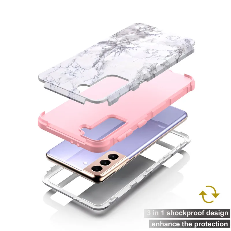 Покрытие с геометрическим рисунком мраморной передней и задней панели 360 чехол