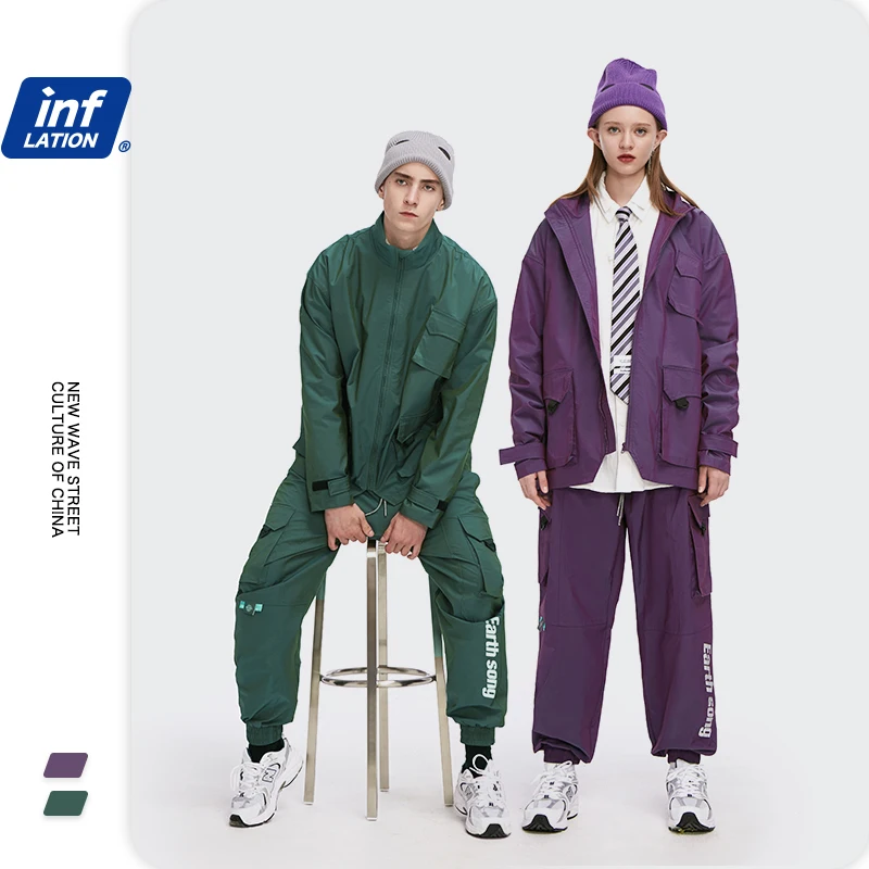 Мужская уличная куртка с защитой от ветра карго в стиле хип хоп на осень