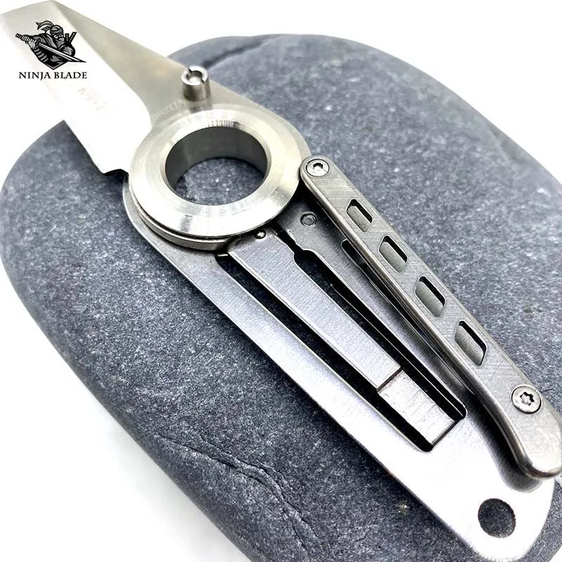 Карманный мини-нож с лезвием из нержавеющей стали логотипом Серебряного льва