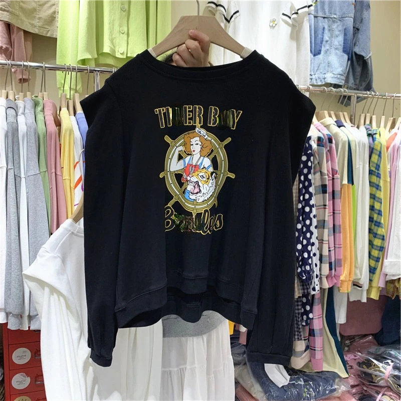 

Spring Letter Printing Sweatshirt Women 2021 New Fashion Casual Loose Hoodies Women Sweet Long Sleeve Sudaderas Para Mujer