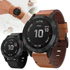 Ремешок из натуральной кожи для умных часов Garmin Fenix 6X  6X Pro  5X Plus, сменный ремешок для наручных часов, ремешок для часов 26 мм