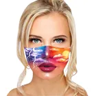 Маска для лица с красивым принтом губ, модная маска с бриллиантами, многоразовая маска для взрослых для улицы, моющаяся маска для макияжа, защита лица для мужчин и женщин