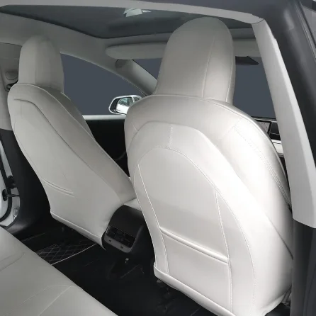 

For TESLA 2020 2021 MODEL 3 Y Wear-proof Anti-Dirty Leather All-inclusive Protection Car Seat Back Anti Kick Pad