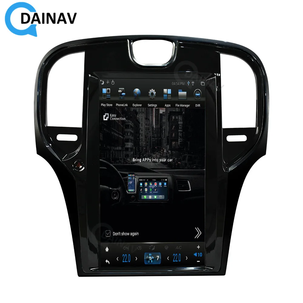 Автомагнитола на Android с вертикальным экраном 13 3 дюйма GPS-навигацией для Chrysler 300C