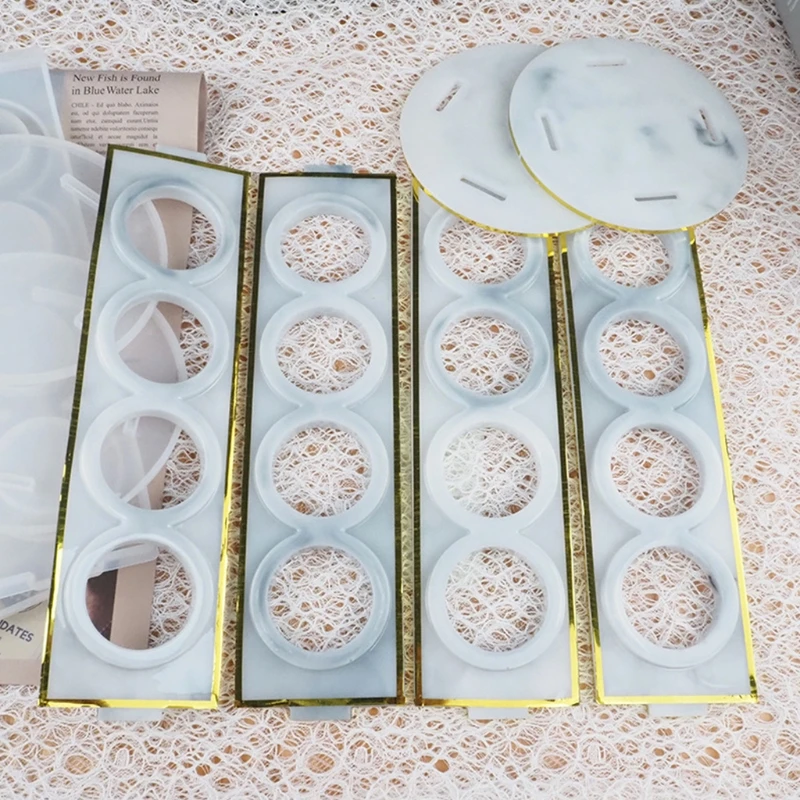 

Coffee Capsule Storage Rack Epoxy Resin Mold Box Shelf Silicone Mould DIY Crafts Casting Tools