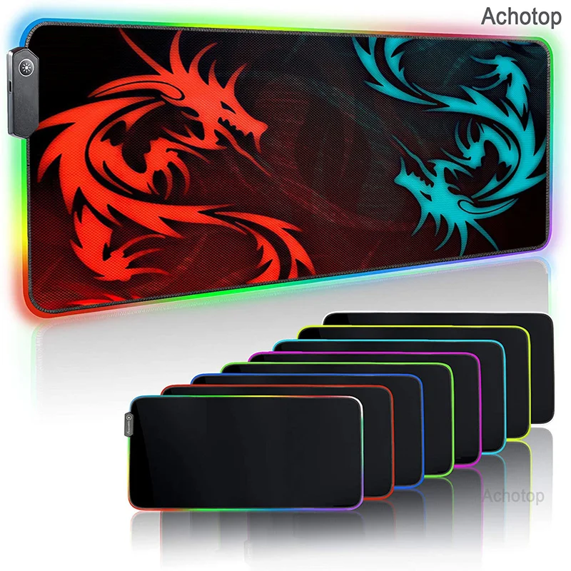

RGB игровой коврик для мыши MSI, большой светодиодный компьютерный геймерский коврик для мыши, большой коврик для мыши xxl, коврик для клавиатур...