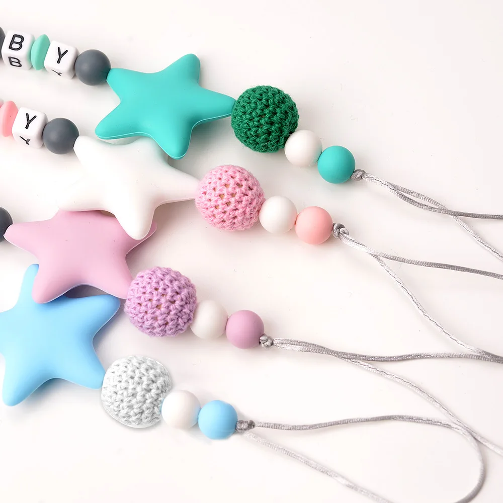 Персонализированные соска ручной работы Заколки Детские Прорезыватель для