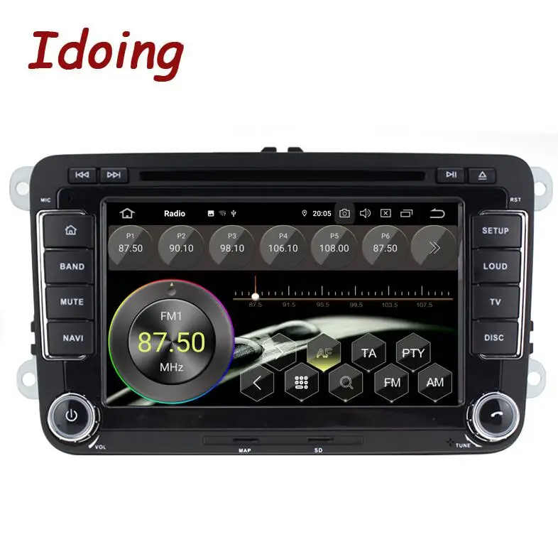 Standard Idoing " 2din автомобиль Android 9,0 радио плеер для Volkswagen Touran Passat B6 PX5 4G+ 64G 8Core ips экран gps навигация Мультимедиа - Цвет: Standard