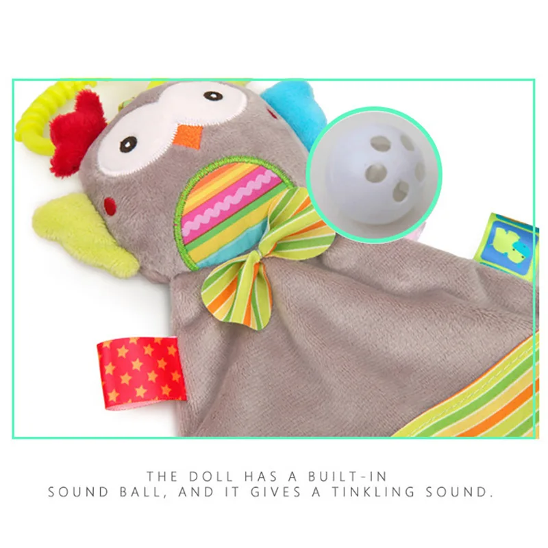 

Baby Comfort Cartoon Towel Baby Soothe Appease Towel Cartoon Animal Doll Plush Comforting Toy Baby Doll Towel Saliva Towel Gift
