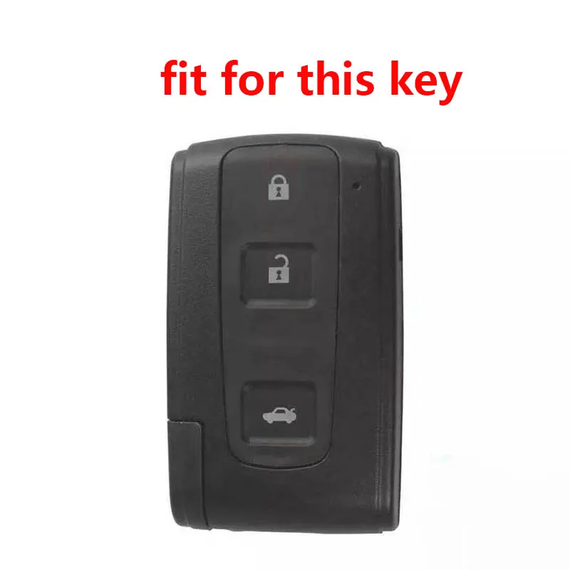 

Silica Gel Smart Key Shell Fob Cover Case For Toyota Prius Yaris Corolla Chr Rav4 Auris Wth Insert 2/2+1 Button Key Shell Holder