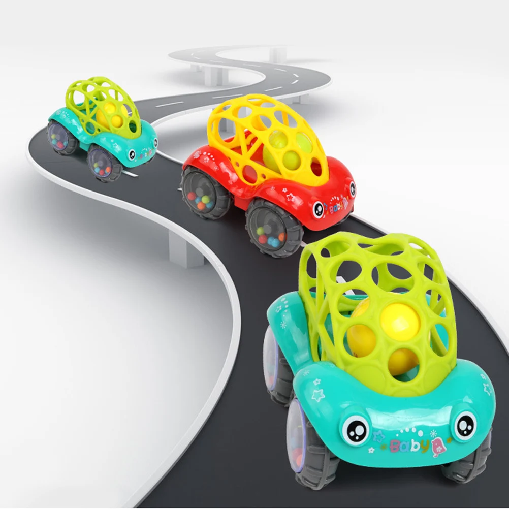 1 мультяшная мягкая пластиковая погремушка тележка игрушечный автомобиль с