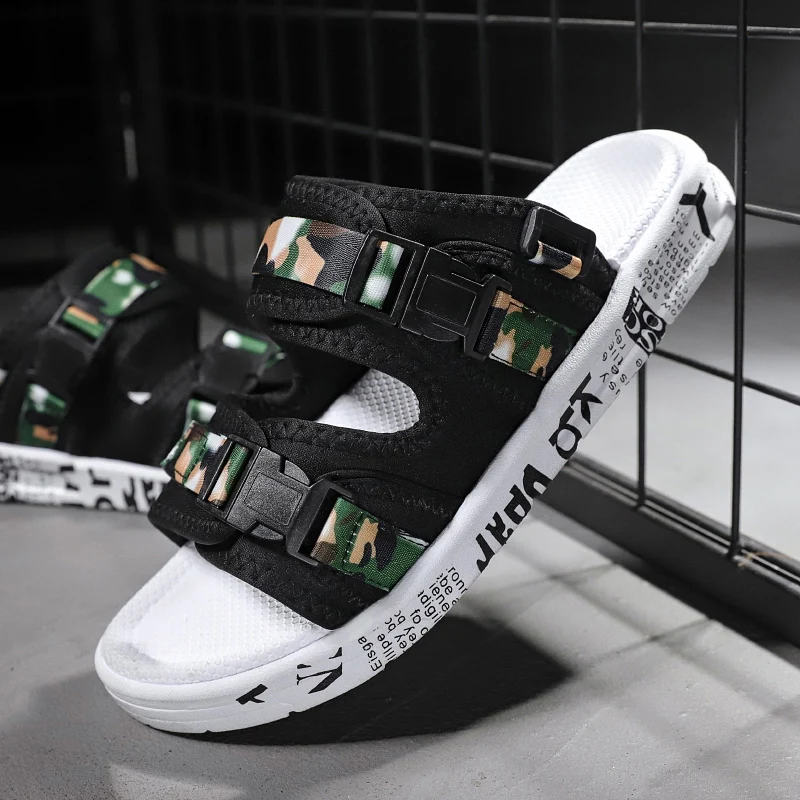 Мужские уличные сандалии пляжная обувь шлепанцы с переменным телом спортивные