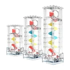 Электрический подъемник Marble Run с регулируемой высотой, автоматический мотор, подъемник роликовых шариков, совместимый с большими строительными блоками, детали