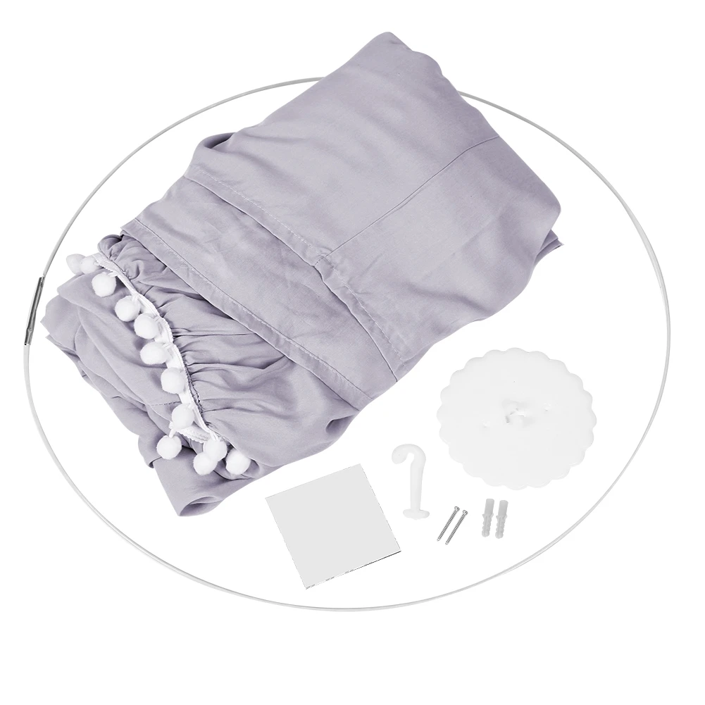 Скандинавская хлопковая декоративная шторка с помпоном в виде шариков для