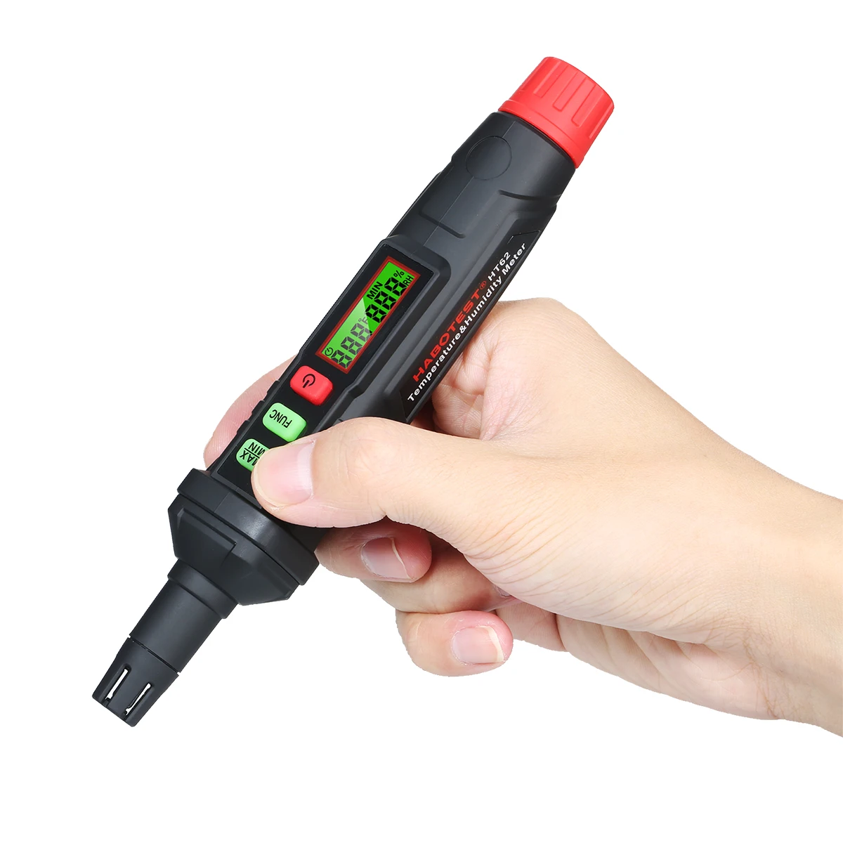 HABOTEST HT62 4-in-1 Digital Psychrometer Portable Thermo-Hygrometer Mini Temperature and Humidity Meter Pen with Dew Point | Инструменты