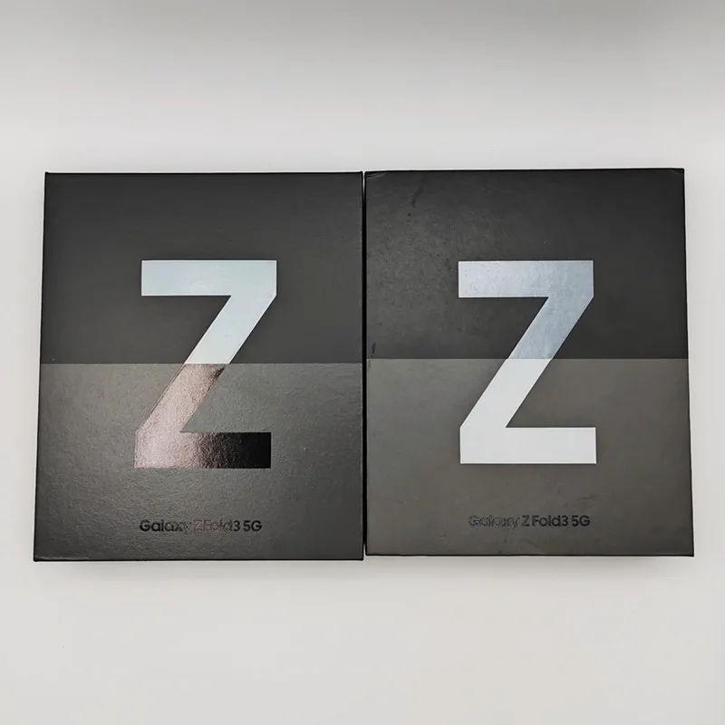 Total New Samsung Galaxy Z Fold3 5G Empty Retail Box  Accessories Packing Fold 3 Phones in Black/White/Green/Sliver Empty Box