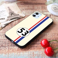 for iphone herbie number 53 soft tpu border apple iphone case