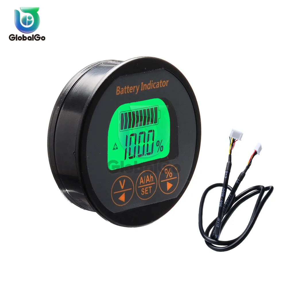 Вольтметр амперметр цифровой индикатор емкости и уровня заряда батареи 8 80 в 50 А