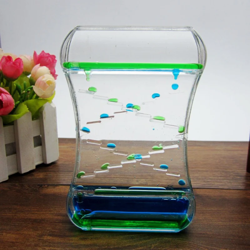 Экономичная настольная игрушка с жидкими пузырьками и таймером Успокаивающая