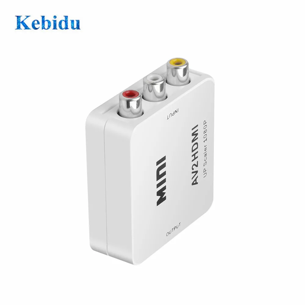 Kebidu RCA в AV 1080P Мини Композитный Аудио Видео адаптер конвертер HDMI Совместимость с