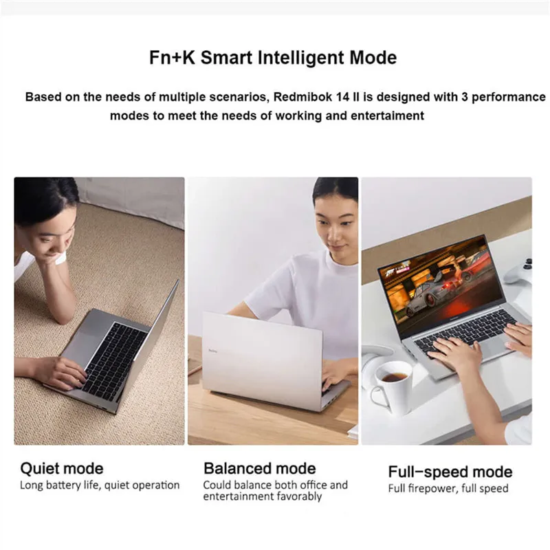 Ультратонкий ноутбук Xiaomi RedmiBook 14 Ⅱ дюймов Wi Fi 6 16 ГБ DDR4 512 Гб SSD Intel Core i7/i5 FHD экран