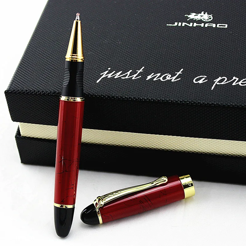 JINHAO x450 матовая шероховатая поверхность Черная Ручка-роллер высокое качество роскошные офисные школьные канцелярские принадлежности материал металлические принадлежности