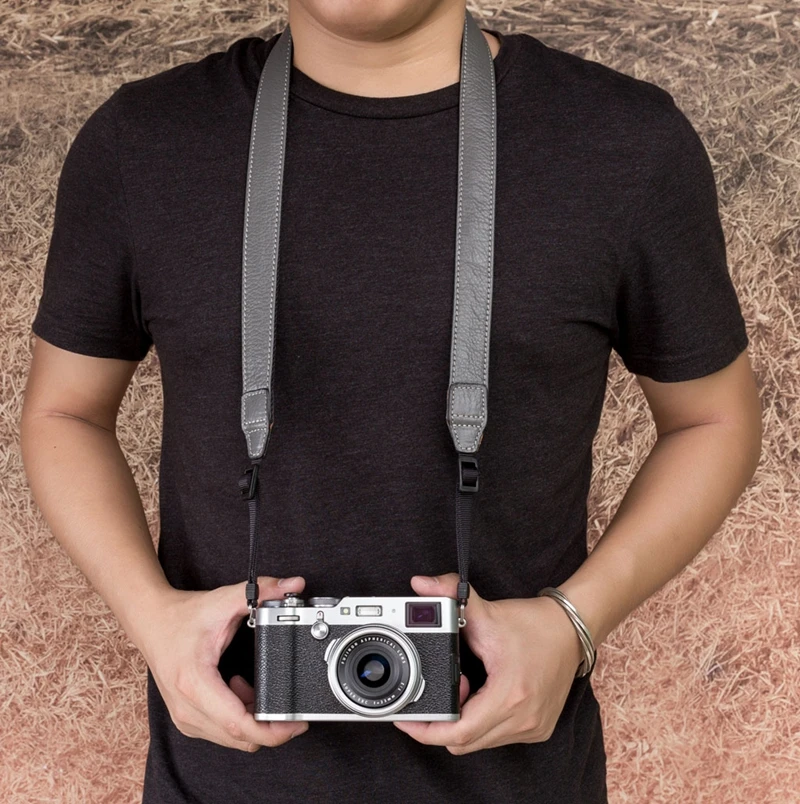 Ручной работы из натуральной кожи простой плечевой ремень для камеры DSLR шеи ремень для Nikon Z6/Z7 Canon EOS sony A7R2M2 R3A9