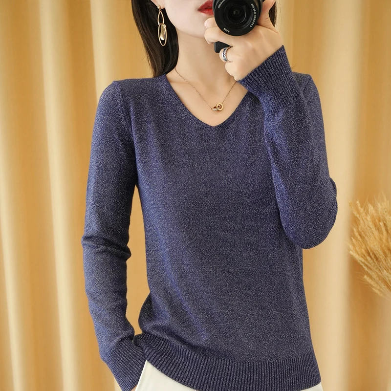 Новинка 2020 осенне-зимний модный женский сексуальный свитер ярких цветов с