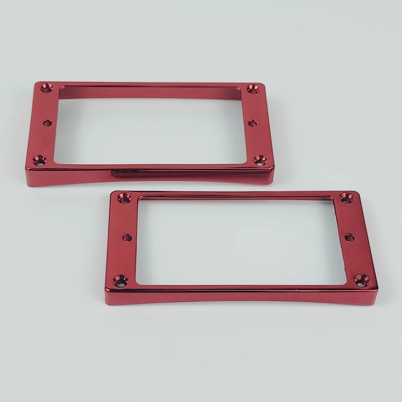 

1 Set Red Humbucker Pickup Frames neck and bridge Pickup Mounting Ring Curved Tapered For LP Electric Guitar